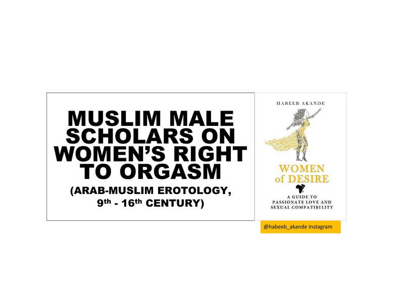 Muslim Scholars On Womens Right To Orgasm Rabaah Publishers