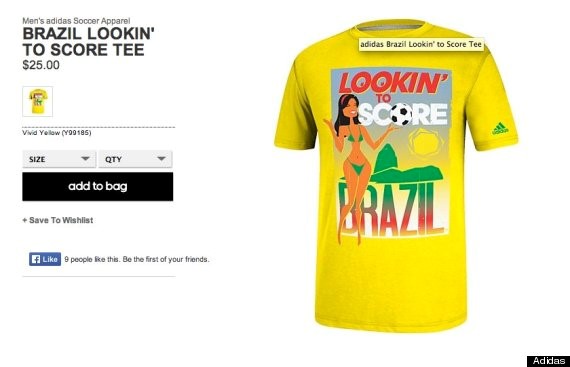 Adidas withdraws 'sexualised' World Cup T-shirts after Brazil backlash
